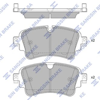 Колодки тормозные задние Audi A4 (15-) Hi-Q (SANGSIN) SP4112
