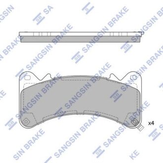 Гальмівні колодки, дискові Hi-Q (SANGSIN) SP4115