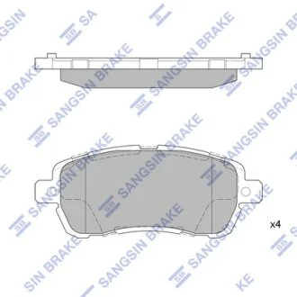 Комплект гальмівних колодок Hi-Q (SANGSIN) SP4138
