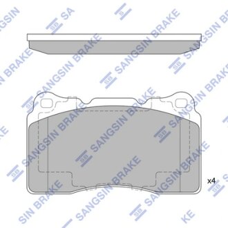 Колодки тормозные передние Renault Megane III (09-), Volvo S60 (04-) Hi-Q (SANGSIN) SP4145A