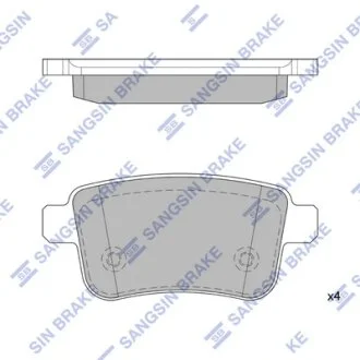Комплект гальмівних колодок Hi-Q (SANGSIN) SP4158
