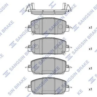 Комплект гальмівних колодок з 4 шт. дисків Hi-Q (SANGSIN) SP4176