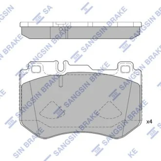 Колодки тормозные передние MB C-CLASS (W205) (14-) Hi-Q (SANGSIN) SP4192