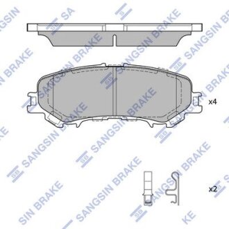 Гальмівні колодки, дискові Hi-Q (SANGSIN) SP4220