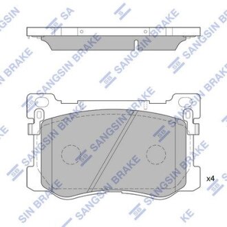 Гальмівні колодки, дискові Hi-Q (SANGSIN) SP4228