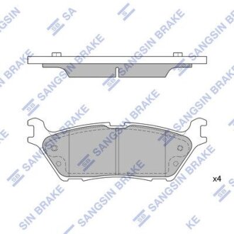 Гальмівні колодки, дискові Hi-Q (SANGSIN) SP4274