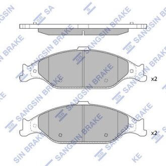 Гальмівні колодки, дискові Hi-Q (SANGSIN) SP4304