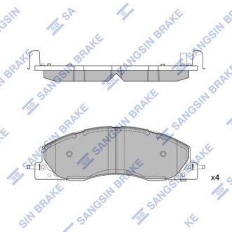 Гальмівні колодки, дискові Hi-Q (SANGSIN) SP4317