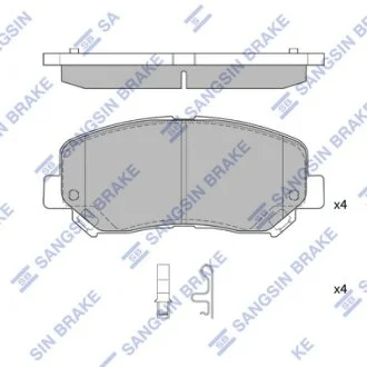 Колодки тормозные передние Dodge Dart (13-) Hi-Q (SANGSIN) SP4322