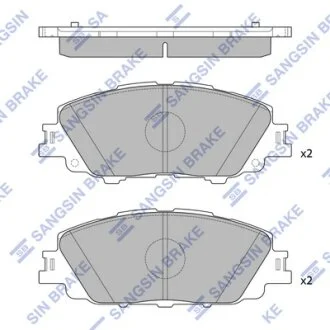 Колодки гальмівні передні Toyota Corolla (19-) HI-Q Hi-Q (SANGSIN) SP4340