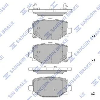 Колодки тормозные задние Infiniti QX50, QX55 Hi-Q (SANGSIN) SP4367