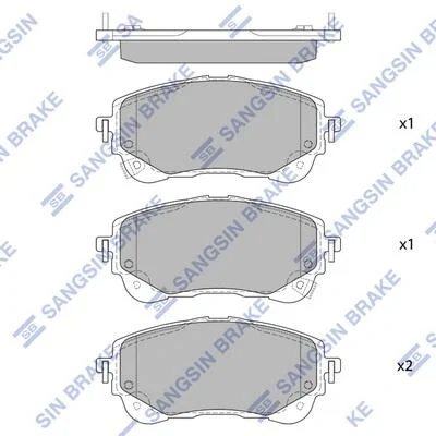 Колодки тормозные передние Toyota Corolla (19-) Hi-Q (SANGSIN) SP4368 (фото 1)