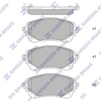 Колодки тормозные передние Toyota Corolla (19-) Hi-Q (SANGSIN) SP4368
