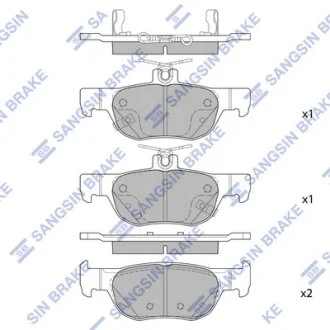 Колодки гальмівні задні Mazda 3 (19-), CX30 (20-) HI-Q Hi-Q (SANGSIN) SP4382