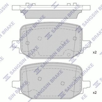 Гальмівні колодки, дискові Hi-Q (SANGSIN) SP4434