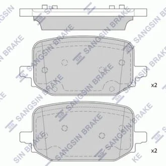 Колодки тормозные задние Hi-Q (SANGSIN) SP4434