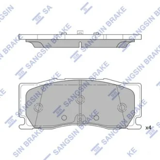 Колодки тормозные передние Hyundai Palisade (6-поршн. суппорт) (19-) Hi-Q (SANGSIN) SP4441