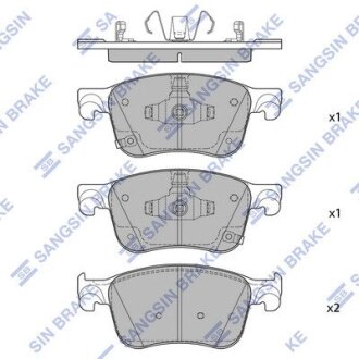 Гальмівні колодки, дискові Hi-Q (SANGSIN) SP4444