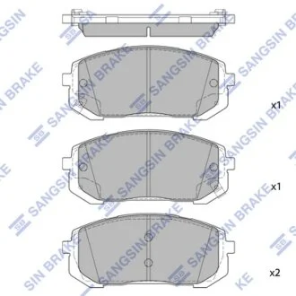 Колодки гальмівні передні Elantra (CN7) (20-) HI-Q Hi-Q (SANGSIN) SP4461