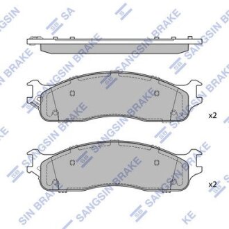 Гальмівні колодки, дискові Hi-Q (SANGSIN) SP4490