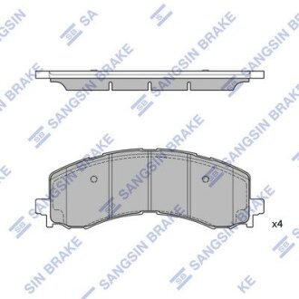 Гальмівні колодки, дискові Hi-Q (SANGSIN) SP4503