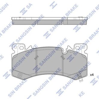 Гальмівні колодки, дискові Hi-Q (SANGSIN) SP4546