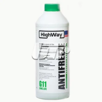 Антифриз ANTIFREEZE G11 концентрат зелений 1,5л HighWay 10024