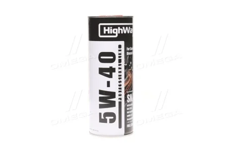 Масла моторные 5W-40 SN/CF (Канистра 1л) HighWay 10027