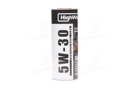 Масла моторные 5W-30 SN/CF (Канистра 1л) HighWay 10116