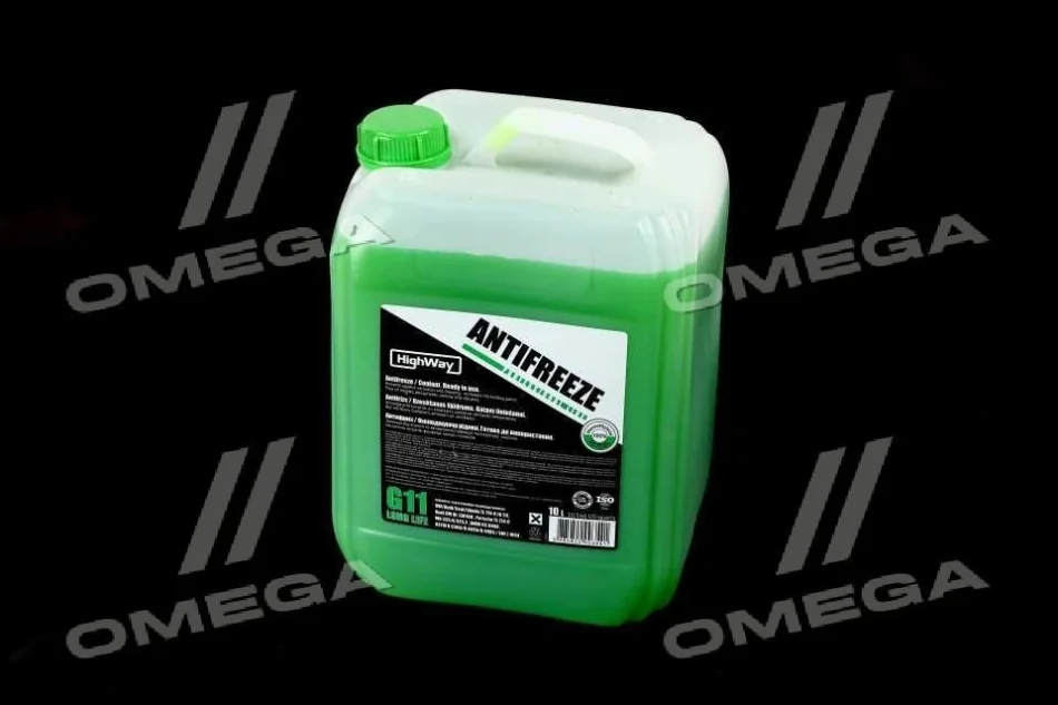 Антифриз ANTIFREEZE-40 LONG LIFE G11 (зеленый) 10л HighWay 10120 (фото 1)