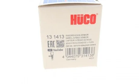 Датчик ABS (передний) VW T5 1.9-3.2 03-/Caddy III 1.4-2.0TDi 04-15 (L) (HÜCO) HITACHI 131413