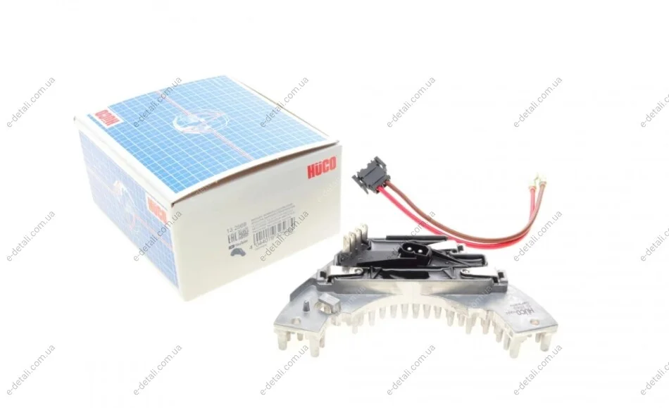 Резистор вентилятора печки Fiat Scudo/Peugeot Expert 96-06 (4 контакта) (HÜCO) HITACHI 132568 (фото 1)