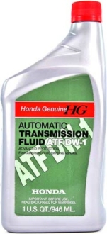 Трансмиссионное масло ATF DW-1(USA) синтетическое 1 л HONDA 082009008