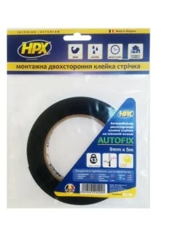 Двух. вспін скотч чорн 12ммх5м HPX DSA1205