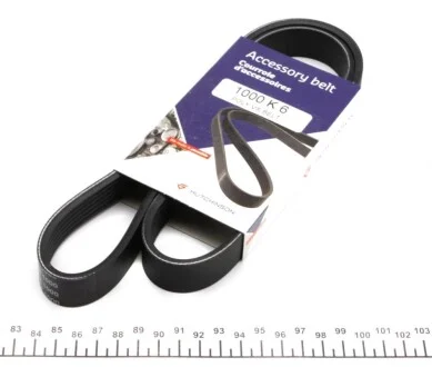 Ремінь генератора MB OM601/602 (6PK1000) HUTCHINSON 1000K6