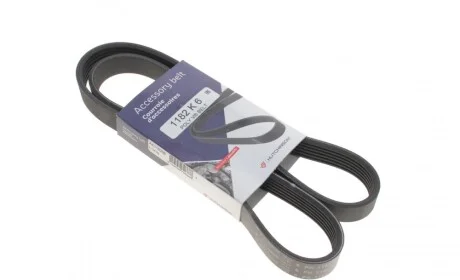 Ремінь генератора Citroen Jumper/Fiat Ducato/Peugeot Boxer 2.0/2.2HDi/JTD 02- (6PK1182) HUTCHINSON 1182 K 6