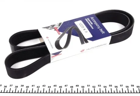 Ремінь генератора Mazda 3/5/6 2.0 DI/CD 02-10 (8PK1225) HUTCHINSON 1225 K 8