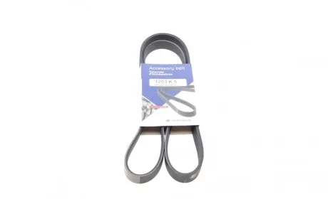 Ремень генератора Peugeot Partner 1.4-1.6 16V 96-15/ Toyota Avensis/ Corolla2.0 D-4D 03-09 HUTCHINSON 1253 K 5