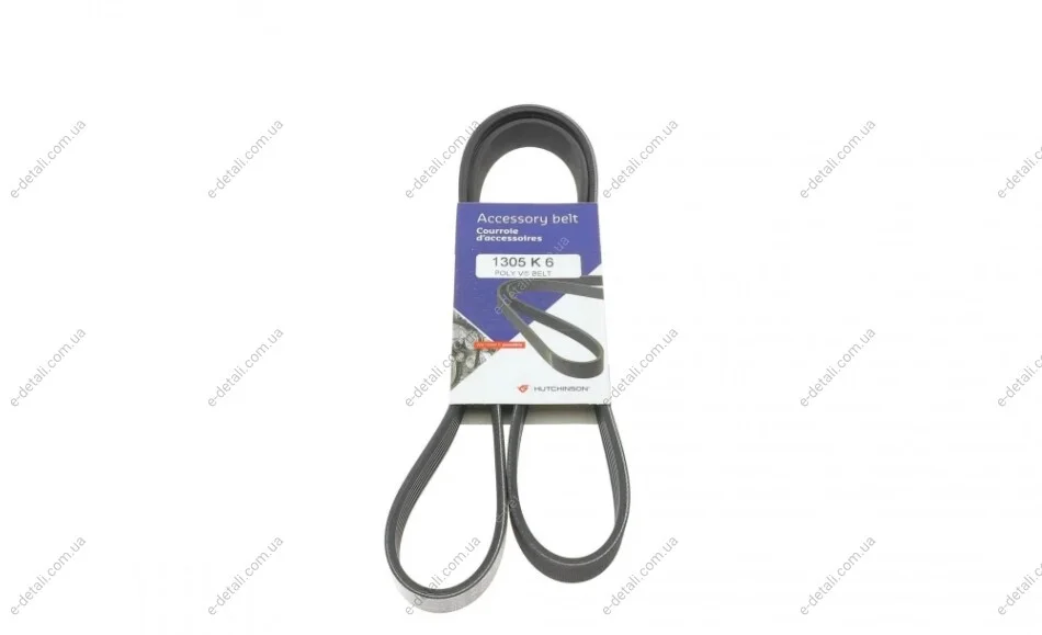 Ремінь генератора Ford Focus 1.8/2.0i 03-12 HUTCHINSON 1305 K 6 (фото 1)