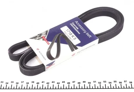 Ремінь генератора MB A-class (W168) 01-04/Vaneo 1.7CDI 02-05 (5PK1718) HUTCHINSON 1718 K 5