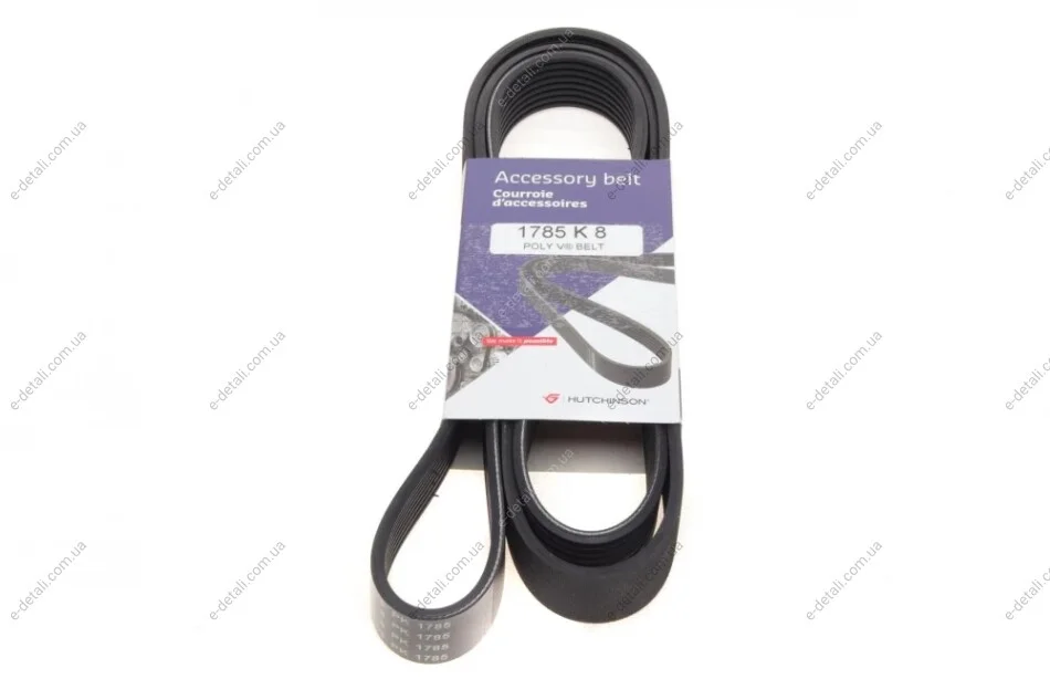 Ремень генератора BMW 5 (F10) 523/528/530i 09-13 HUTCHINSON 1785 K 8 (фото 1)