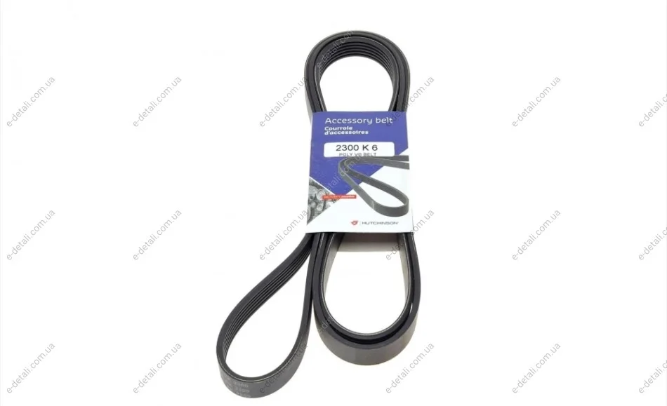 Ремень генератора MB W202/210 M112/113 97- (6PK2300) HUTCHINSON 2300 K 6 (фото 1)