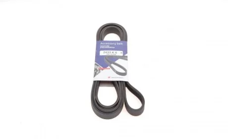 Ремень генератора Jeep Cherokee 2.8 CRD 08- (6PK2433) HUTCHINSON 2433 K 6