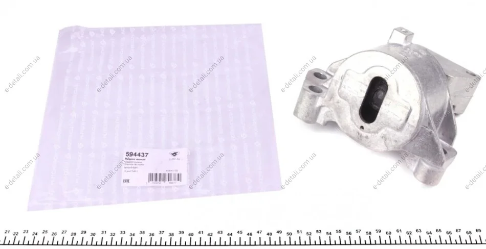 Подушка двигателя (R) Peugeot Bipper 1.3 HDi/Fiat Fiorino 1.3 D 07- HUTCHINSON 594437 (фото 1)