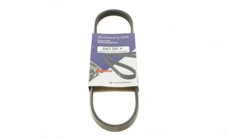 Ремінь генератора Opel Astra J/Insignia A 1.6/1.8 08-17/Alfa Romeo 159 1.8MPI 05-11 HUTCHINSON 643 SK 4