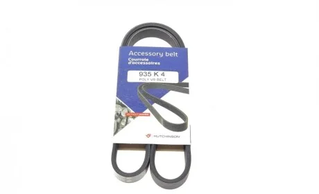Ремень генератора Fiat Fiorino 1.4/1.6i 93-01/Mitsubishi Galant 1.8/2.0 87-03/Toyota Hilux 2.4 97-05 HUTCHINSON 935 K 4