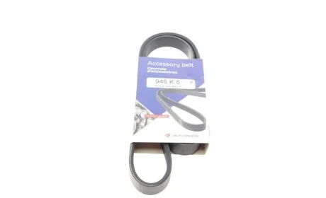 Ремінь генератора BMW 3 (E46) M43 -04/Mitsubishi Lancer IV/V 1.6 16V -96 (5PK946) HUTCHINSON 946 K 5