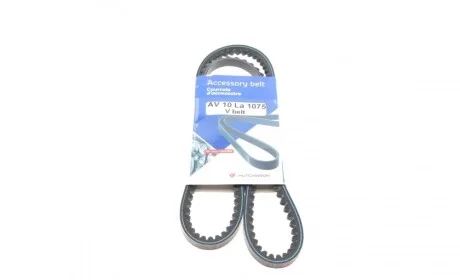 Ремінь генератора VW T4 1.9/2.4D/2.5 79-92 (10x1075) HUTCHINSON AV 10 LA 1075