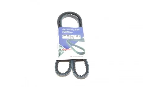 Ремінь генератора Ford Transit 2.4D 77-85/VW T3 1.6-2.0 76-86 (10x1175) HUTCHINSON AV 10 La 1175