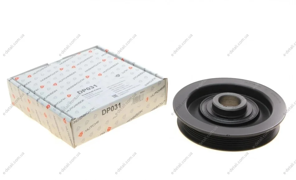 Шкив коленвала Opel Astra G/Vectra B 2.0/2.2 CDTI (6PK) HUTCHINSON DP031 (фото 1)